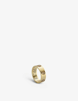 Cartier Women's Love 18ct Yellow-Gold Ring, Size: 62mm