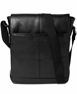 Perry Ellis Portfolio North/South Leather Crossbody Bag