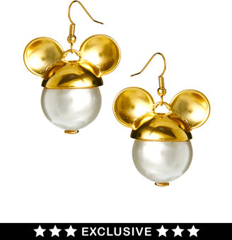 Gogo Philip Disney Exclusive To ASOS Mickey Mouse Drop Pearl Earrings