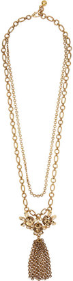 Lulu Frost Gold-tone crystal necklace