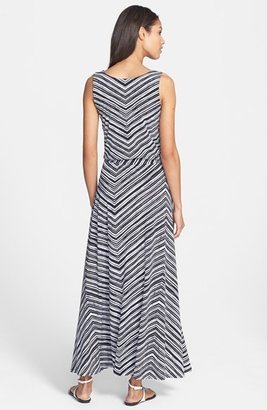 Calvin Klein Stripe Print Maxi Dress