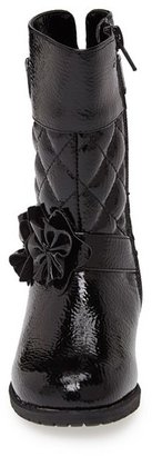 Flowers by Zoe 'Perry' Quilted Harness Boot (Walker & Toddler)