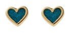 Bing Bang Turquoise Heart Studs