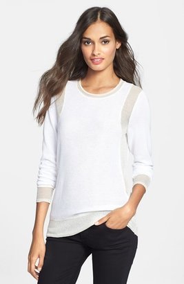 Rebecca Taylor Sheer Accent Sweater