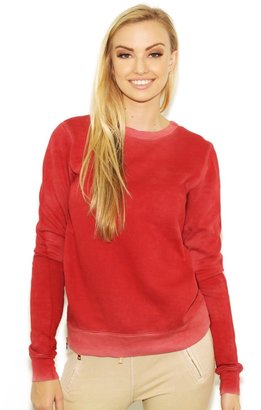 Cotton Citizen Side Zip Sweatshirt in Roman Red