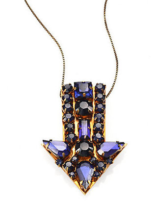 Stella McCartney Jeweled Arrow Pendant Necklace