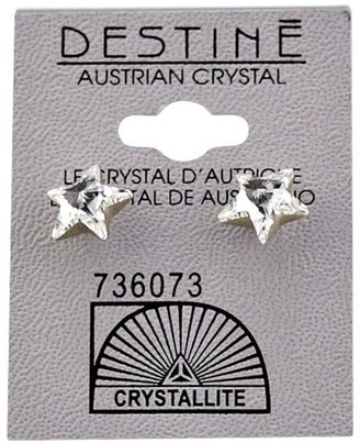 Crystallite Destine Austrian Crystal Star Post Earrings