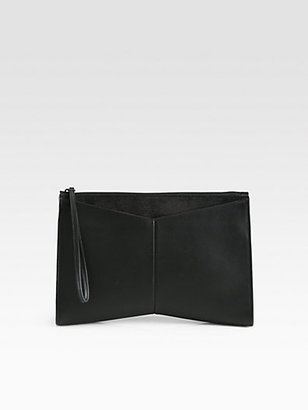 Narciso Rodriguez Mixed-Media Oversized Clutch