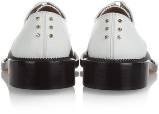 Givenchy Rounded Derby in black and white mat leather