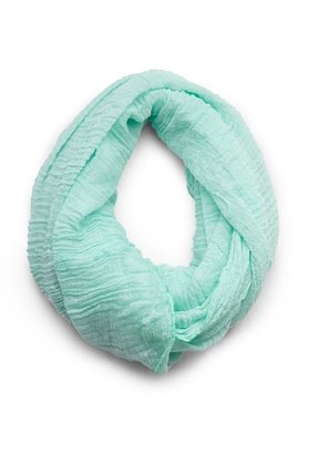 Forever 21 crepe woven infinity scarf