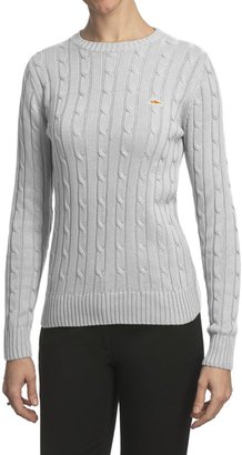 Salmon Cove Cotton Cable-Knit Sweater (For Women)