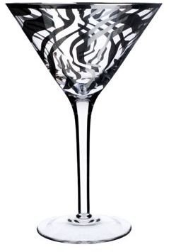 Star by Julien Macdonald Zebra print cocktail glass