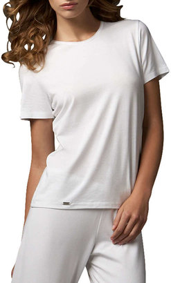 La Perla Tricot Short-Sleeve Top, White