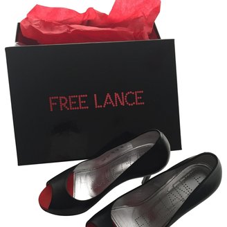 Free Lance Black Leather Heels