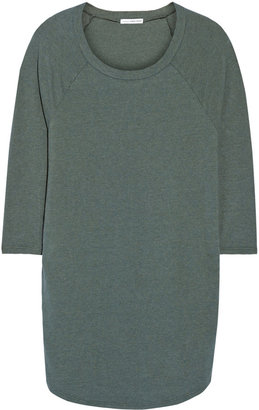 James Perse Raglan-sleeve cotton-blend jersey mini dress