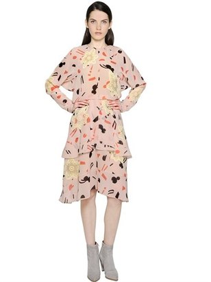 Chloé Abstract Printed Silk Georgette Dress