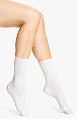 Hue Scalloped Pointelle Socks (3 for $18)