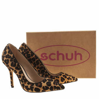 Schuh womens beige & brown carnival high heels