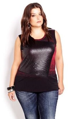 Addition Elle Love & Legend Sleeveless Top With Sequins