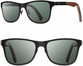 Shwood 'Canby' 54mm Polarized Titanium & Wood Sunglasses