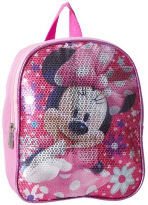 Disney Little Girls'  Minnie Mouse 10 Inch Sequin Mini Backpack