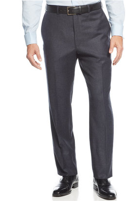 Andrew Marc New York 713 Marc New York by Andrew Marc Mid-Blue Flannel Peak Lapel Trim-Fit Suit