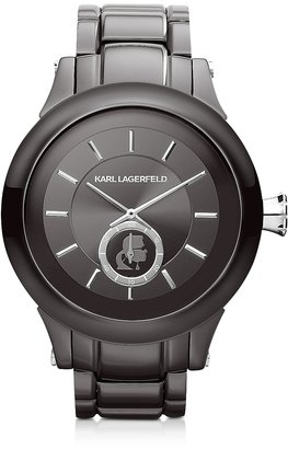 Karl Lagerfeld Paris Chain 44.6 mm Gunmetal IP Stainless Steel Unisex Watch