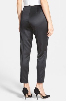 Vince Camuto Stretch Satin Side Zip Pants