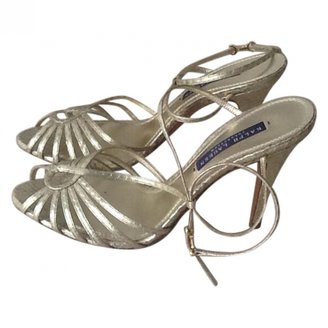 Ralph Lauren COLLECTION Gold Leather Sandals