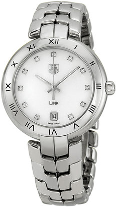 Tag Heuer Women's Link Mother-Of-Pearl Dial Stainless Steel Quartz Watch