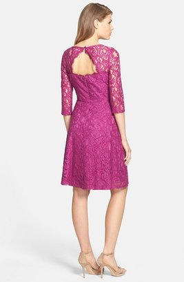 Adrianna Papell Lace Fit & Flare Dress