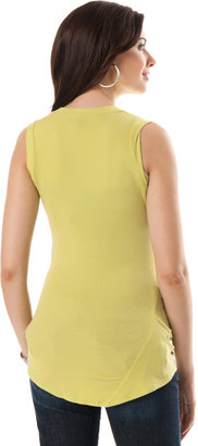 A Pea in the Pod Ella Moss Scoop Neck Pleated Maternity Tank Top