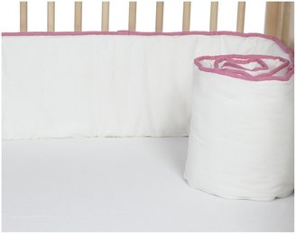 New Arrivals Inc. New Arrivals Urban Ikat In Fuschia Crib Bumper-Pink & White