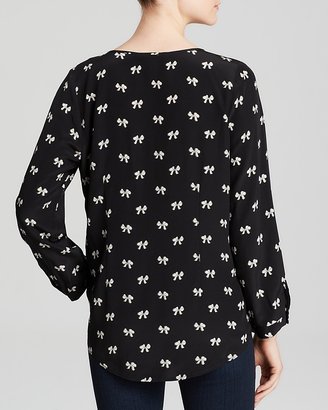 Joie Blouse - Purine Printed Bow Silk