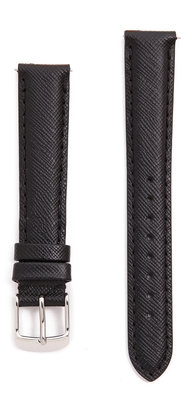 Michele 16mm Saffiano Leather Watch Strap