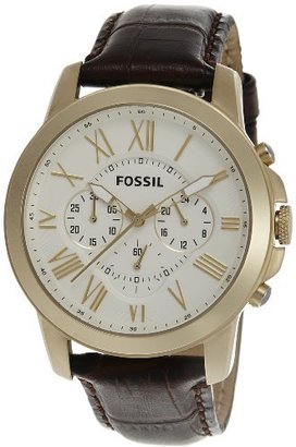Fossil FS4767 Grant Brown Leather Strap Watch