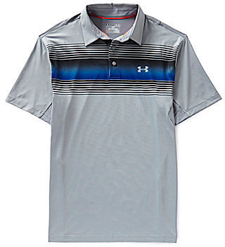Under Armour Back 9 Chest Stripe Polo Shirt