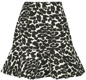 Finders Keepers Women's Like Smoke Frill Skirt Leopard