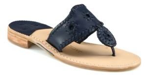 Jack Rogers Leather Nantucket Thong Sandals