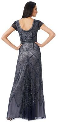 Adrianna Papell Geo Beaded Gown