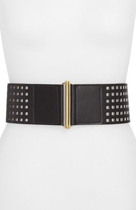 Vince Camuto Perforated Nappa Leather Belt