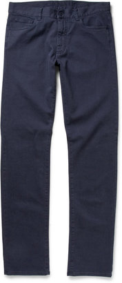 Canali Regular-Fit Garment-Dyed Stretch-Cotton Jeans
