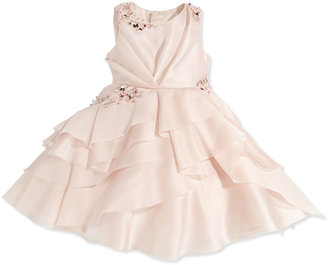 Milly Minis Crystal-Embellished Organza Dress, Girls' 8-12