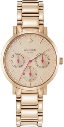 Kate Spade Grand Multifunction Rose Gold Watch - for Women