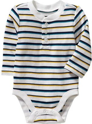 Old Navy Waffle-Knit Henley Bodysuits for Baby