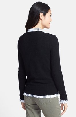 Halogen Cashmere V-Neck Sweater