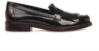 Tod's High-shine ombré leather loafers