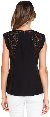 Rebecca Taylor Lace Inset Top