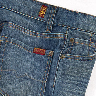7 For All Mankind Paxtyn boy slim fit stone-washed blue jeans