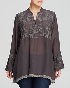 Johnny Was Collection Plus Spring Mandarin Tunic